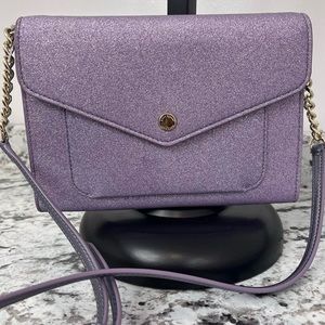 Kate spade sparkly purple crossbody purse